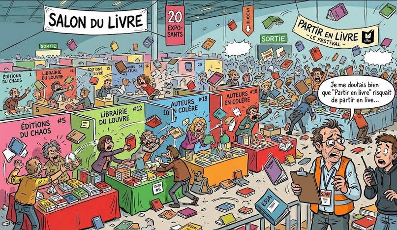 Lire la suite à propos de l’article Cet été, un salon du livre pourrait dégénérer en bataille rangée