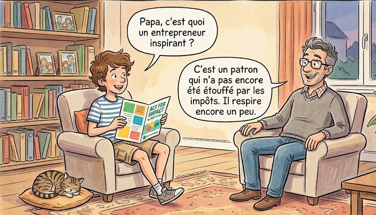 Lire la suite à propos de l’article Qu&rsquo;est-ce qu&rsquo;un entrepreneur inspirant ? Un entrepreneur qui n&rsquo;a pas encore expiré, asphyxié par l&rsquo;enfer fiscal français.
